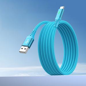 Câble USB 3.0 Type C à charge rapide 3A avec logo OEM, 3ft, 6ft, 9ft, en alliage d'aluminium et nylon tressé, PD 60W, USB A vers C pour <span class=keywords><strong>iPhone</strong></span> - Product Image 2