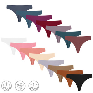 String sexy pour femme 2024, bas de taille basse, sans couture, tricoté en nylon/coton, antibactérien, respirant, séchage rapide, ODM, taille - Product Image 4