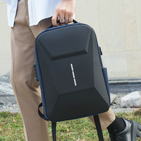 Mochila HAIBOWY de moda, informal, duradera, para viajes de negocios, repelente al agua, con puerto de carga USB, de gran capacidad, para portátil.