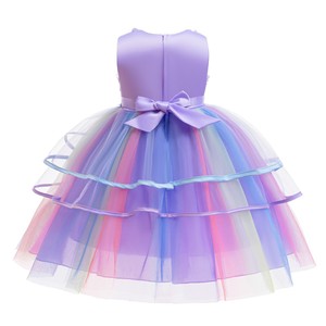 Vestido de Tutú de <span class=keywords><strong>Unicornio</strong></span> para Niñas, Vestido de <span class=keywords><strong>Princesa</strong></span> Arcoíris para Fiesta de Cumpleaños, Disfraz de <span class=keywords><strong>Unicornio</strong></span> para Halloween - Product Image 3