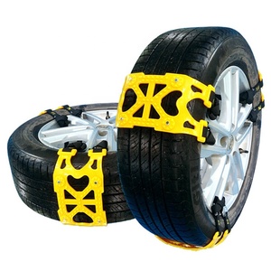 Cadena de tracción para coche, neumático de plástico de goma TPU, cadena de protección contra la nieve, SUV, camión, remolque, coche, nieve, barro, arena, herramienta de reparación de emergencia - Product Image 4