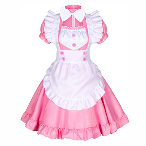 Tenue de femme de ménage Anime Sexy noir blanc tablier robe Cosplay Costume robe de soirée femmes <span class=keywords><strong>Sissy</strong></span> <span class=keywords><strong>Maid</strong></span> Lolita Cosplay Costume - Product Image 4