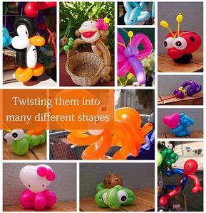 Ballons en latex Feile 260Q, version brillante, forme de poisson, couleurs assorties, lot de 100, décoration <span class=keywords><strong>pour</strong></span> fêtes, clowns, mariages - Product Image 4