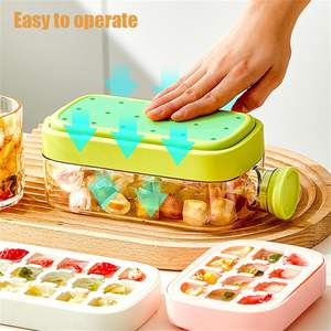 Botella de Agua Portátil de 800ml Rosa, Nueva Tendencia, para el Verano, con Bandeja para Cubos de Hielo 2 en 1, Molde para Cubos de Hielo, Botella para Hacer Bolas de Hielo - Product Image 2