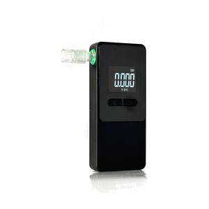 WGSensor AT808 Tragbarer Alkoholtester mit fortschrittlichem Brennstoffzellensensor für die Konnektivität mit der AlcoCHECK-App, großes LCD-Display, schwarz - Product Image 1