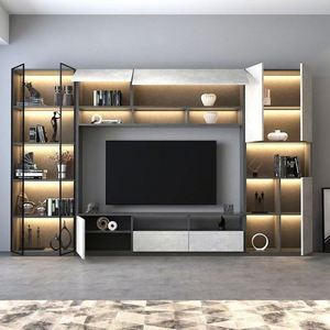 <b>Wall</b> <b>Tv</b> Cabinet Modern Luxury Living Room Furniture <b>Tv</b> <b>Stand</b> Cabinet - Product Image 2