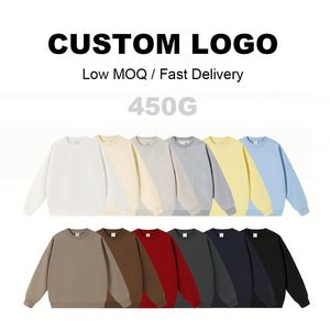 เสื้อสเวตเชิ้ตคอกลมโอเวอร์ไซส์ผ้าเทอร์รี่เนื้อนุ่ม 450 กรัม พิมพ์ลายสกรีน - Product Image 2