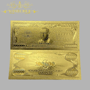 Billetes de Banco de Oro de América, Billetes de 1 a 1 Millón de Dólares, Chapados en Oro de 24K, para Colección - Product Image 2