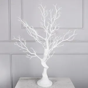 Árvore artificial para decoração de casamentos, qihao, árvore branca seca e branca