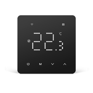 Beok-Thermostat numérique programmable à écran tactile, moderne noir givré, Wi-Fi Tuya, connectivité flexible pour appartement - Product Image 1