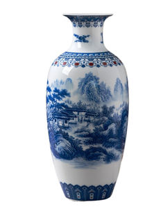 Jingdezhen Vase en céramique de table Art déco Nouvelle Famille Rose chinoise pour la maison Salon Porche Meuble TV Arrangement de fleurs - Product Image 4