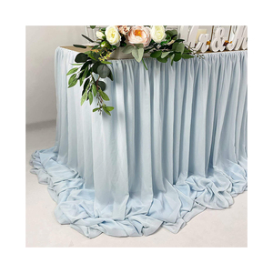 Manteles Desechables Glamurosos Cuadrados y Rectangulares 100% Poliéster, Resistentes al Aceite y al Agua, Duraderos, Tamaño Personalizado para Banquetes de Boda - Product Image 4