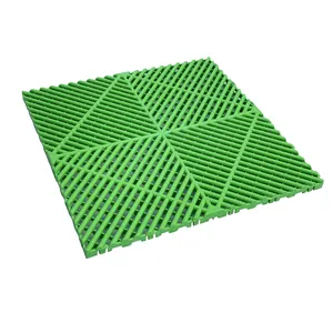 Interlocking Draining Water Warehouse 4S Whop Car Wash Garage PP Floor Tile