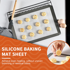 Factory Design White Color Baking Silicone <b>Mat</b> Wholesale Durable Pastry <b>Rolling</b> <b>Mat</b> Baking Sheet Silicone <b>Mat</b> - Product Image 4