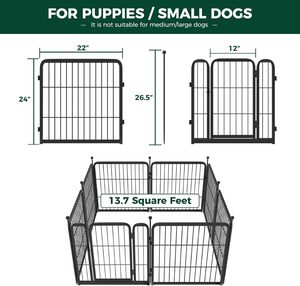 Piccoli animali domestici di metallo recinzione per cani box con porte quadrato per cani box per interni ed esterni uso campeggio per piccoli animali - Product Image 4