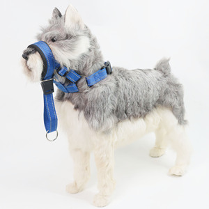 Dog Muzzle Adjustable Nylon Collar For Pet Training Prevent Accidental Ingestion Smlxl Blue - Product Image 2