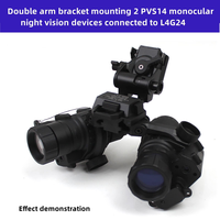 Support de casque tactique inclinable double J-Arm en nylon léger TJ-OUTDOORS 2024 pour vision nocturne NVG et appels de gibier