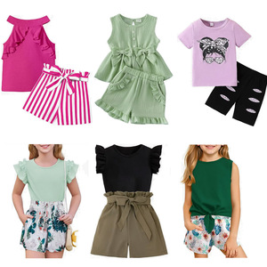 Conjuntos de Ropa de Verano para Niños, Unisex, de Manga Corta, en Diferentes Tallas - Product Image 1