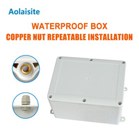 Boîtier de jonction électrique étanche OMO Factory Custom IP68 en PVC avec connexion Wi-Fi pour projets extérieurs, boîtier électronique en plastique