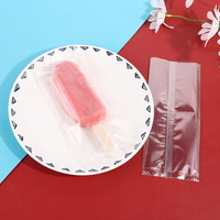 Sacs d'emballage transparents auto-scellants pour glaces et bâtonnets glacés, imprimés en creux, de qualité alimentaire, vente en gros directe usine