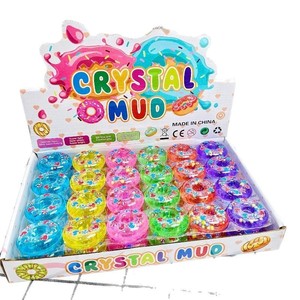 Slime en forme de donut Crystal Mud, lot de 48, coloré, en PVA, jouet anti-stress pour enfants de 8 à 13 ans, fabriqué en Chine - Product Image 5