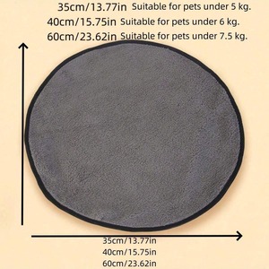Pet <b>Cat</b> <b>Mat</b> Round Grey S35x35cm M40x40cm L60x60cm <b>Cooling</b> Sleeping Pad For <b>Cats</b> All Seasons - Product Image 2