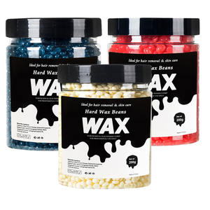 Fabrika 200g OEM sert balmumu fasulye bal ve Aloe Vera kokulu brezilyalı balmumu boncuk sıcak tüy dökücü balmumu ile marka adı - Product Image 4