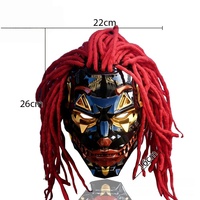 Perruque de Cosplay Unisexe pour Adulte, en Polyester, Style Halloween Punk avec Nez, pour Scènes d'Horreur et Évasion, Coiffe Poilue, En Gros, En Stock