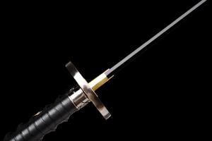 Popular 103cm hecho a mano Samurai Katana <span class=keywords><strong>danza</strong></span> de la hoja negra Samurai espada Cosplay pieza decorativa coleccionable - Product Image 6