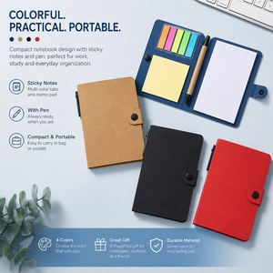 Bloc-notes personnalisé avec logo de votre marque, stylo et notes adhésives pour le bureau, les événements d'entreprise, les cadeaux d'entreprise, bloc-notes promotionnel - Product Image 2