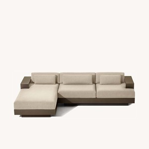 Ensemble de canapés sectionnels à cadre en aluminium pour jardin extérieur imperméable pour meubles de terrasse de cour et d'hôtel - Product Image 3