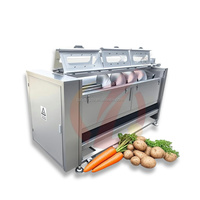 Qd Industriële Automatische Productie Machine Roller Borstelreiniger Voor Aardappel/Wortel Voor Fruit Groenten Tarwe Maïswater