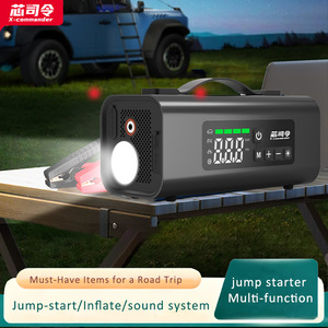 <span class=keywords><strong>Démarreur</strong></span> portable 6-en-1 à <span class=keywords><strong>prix</strong></span> d'usine avec gonfleur de pneus, haut-parleur Bluetooth et lumière LED, booster de batterie pour voiture, SUV, camion - Product Image 3