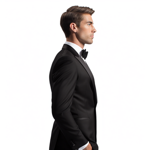 Hot Bán Thời Trang Sang Trọng Thanh Lịch Người Đàn Ông Hoa Blazer Phù Hợp Với Áo Khoác Bữa Tối Đảng Prom Đám Cưới Phong Cách <span class=keywords><strong>Tuxedo</strong></span> - Product Image 5