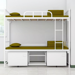 Çocuklar/yetişkinler için yüksek kalite Metal ranza, merdiven ile ikiz ranza üzerinde yerden tasarruf ikiz - Product Image 3