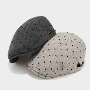 Sombrero Ivy con Diseño de Corazón, Moda Primavera 2025, Sombrero Ivy Plano a Rayas para Mujer - Product Image 2