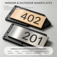 Plaques en acrylique découpées au laser de qualité supérieure, numéros de maison extérieurs personnalisés, panneaux de porte pour publicité, direction et éclairage