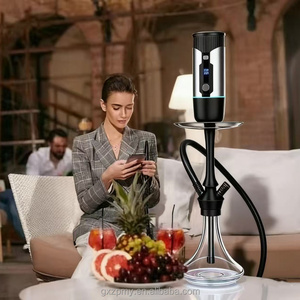 Tft màn hình điện tử hookah đầy đủ Kit có thể sạc lại điện nước nóng Shisha công cụ không than hút thuốc công cụ <span class=keywords><strong>E</strong></span> Shisha - Product Image 3