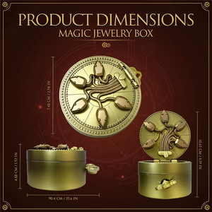 Boîte à bagues mécanique en forme de porte de la Chambre de Slytherin - Cadeau d'anniversaire pour les neveuves des jeunes Potterheads - Idées de boîtes à bijoux DIY - Product Image 4
