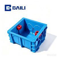Boîtier de jonction électrique encastré en PVC Baili 01-86 Type 50H pour interrupteur et prise L1 L2 L3, OEM ODM