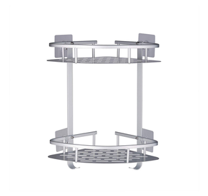 En Aluminium Durable 2 Niveaux <span class=keywords><strong>Étagère</strong></span> de <span class=keywords><strong>Douche</strong></span> Cuisine Panier De Rangement Adhésif D'aspiration <span class=keywords><strong>Étagère</strong></span>s D'<span class=keywords><strong>angle</strong></span> <span class=keywords><strong>Douche</strong></span> Caddy - Product Image 1
