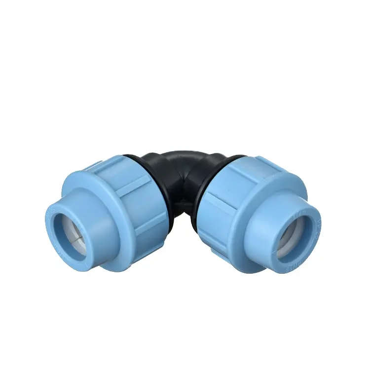 Landbouw Irrigatie Tuin Pp/Pe Klemkoppelingen 20-110Mm Hdpe Elleboog 90 Waterleiding Connector