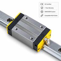Rail de guidage linéaire Pheako DHH 30U à roulement à billes, mouvement fluide, étanchéité anti-poussière pour machines-outils CNC