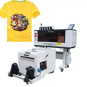 A3 A4 küçük boy çift kafa i320A1 veya i1600A1 DTF yazıcı özelleştirilmiş T Shirt logosu A3 DTF yazıcı BASKI MAKİNESİ