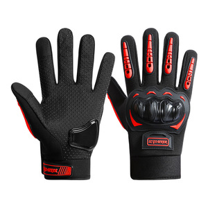 Gants de moto tactiques à doigts complets, antidérapants, résistants à l'usure, compatibles avec les écrans tactiles, coque rigide de protection - Product Image 1