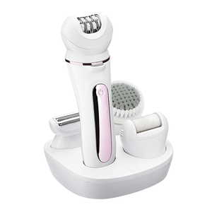 Kit de Depilación 5 en 1 para Mujer, Afeitadora Corporal Eléctrica Recargable, Indolora, Impermeable IPX7, Depiladora Eléctrica para Mujer - Product Image 1