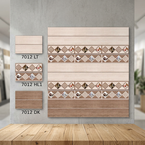 Azulejos de Pared Cerámicos Esmaltados con Nuevo Diseño, Resistentes al Fuego, Impermeables, Bajo Precio, Varios Tamaños 250x375mm, Acabado Brillante, para Baño y Cocina - Product Image 3