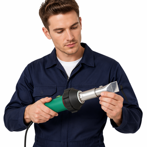Nueva <span class=keywords><strong>Pistola</strong></span> <span class=keywords><strong>de</strong></span> Soldadura <span class=keywords><strong>de</strong></span> Aire Caliente Portátil Honghao 1600W, Kits <span class=keywords><strong>de</strong></span> Soldadura <span class=keywords><strong>de</strong></span> Plástico PP Compatibles con 20-40mm, 220V/120V 50/60Hz, Parámetros Manuales - Product Image 6