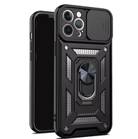 Protecteur d'objectif coulissant à armure dure Ringstand antichoc antichoc pour samsung galaxy a13 a14 a15 coque de téléphone magnétique