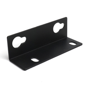 Black L-Shaped Steel <b>Bracket</b> <b>For</b> Furniture Connectors Cabinet Hardware Support Durable Right Angle <b>Corner</b> <b>Brackets</b> - Product Image 4